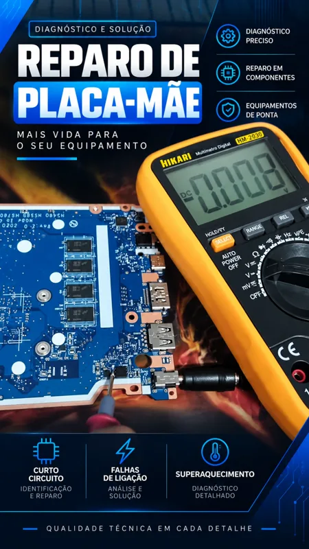 Capa do vídeo sobre reparo de placa-mãe