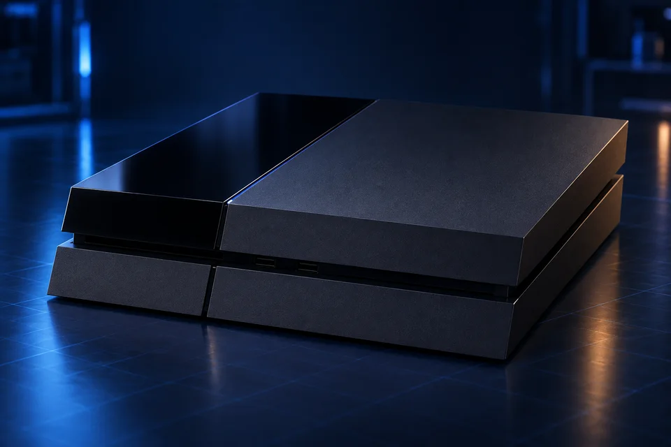 Console PS4 original em vista de identificação