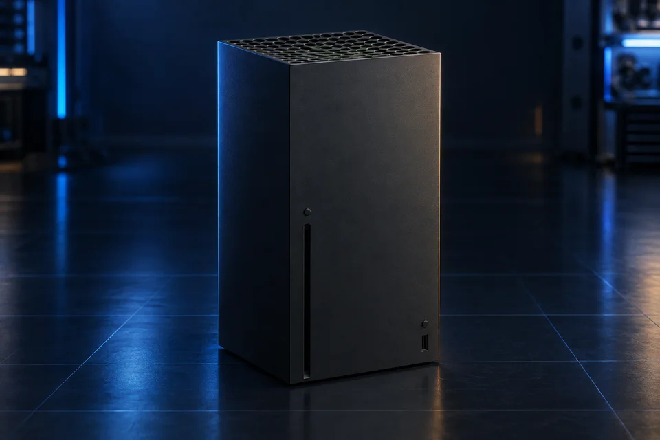 Console Xbox Series X em vista de identificação