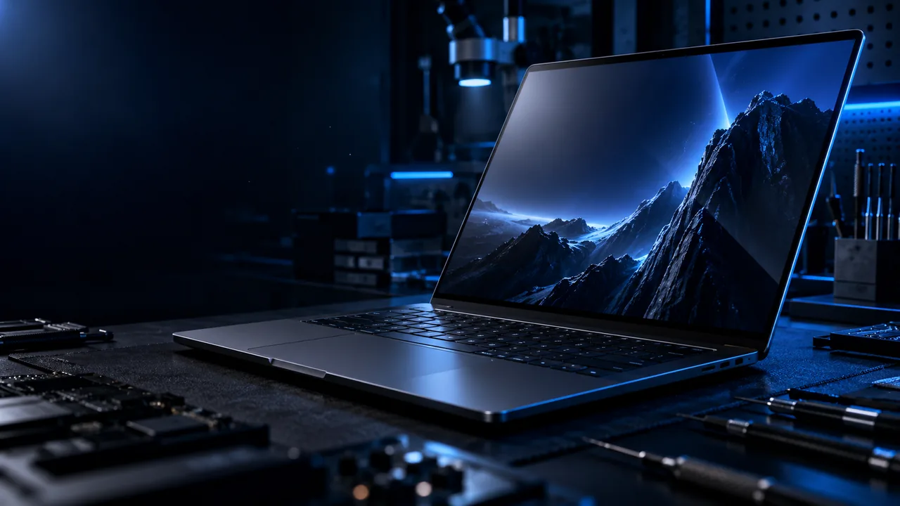 Limpeza preventiva de notebook em bancada técnica