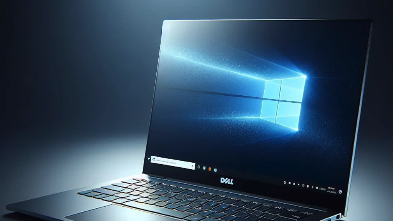 Notebook com tela ligada após substituição
